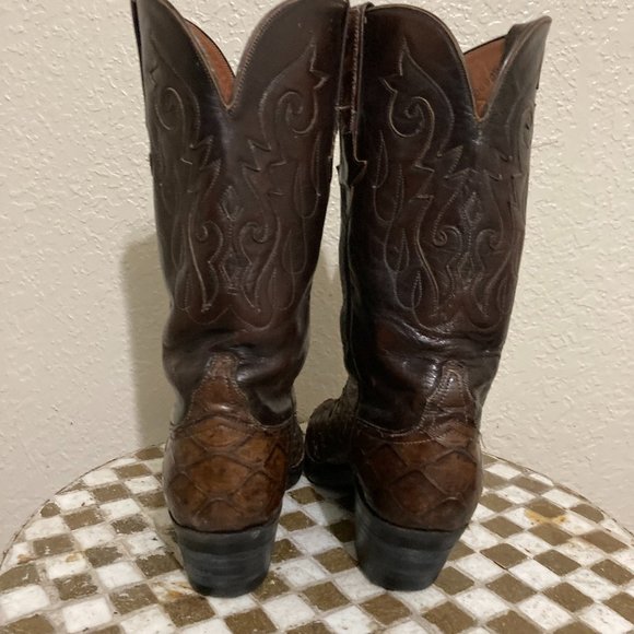 LUCCHESE EXOTIC WEATERN BOOTS 7.5 M main image 5